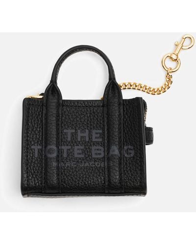 Marc Jacobs The Tote Leather Charm - Black