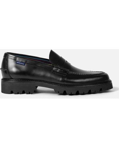 PS by Paul Smith Bolzano Leather Loafers - Black
