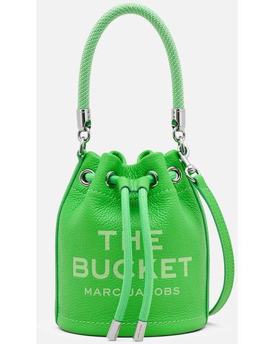 Marc Jacobs The Micro Leather Bucket Bag - Green
