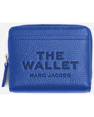 Marc Jacobs The Mini The Items Compact Leather Wallet - Blue