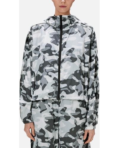 Rains Naha Camouflage-Print Nylon Jacket - Blue