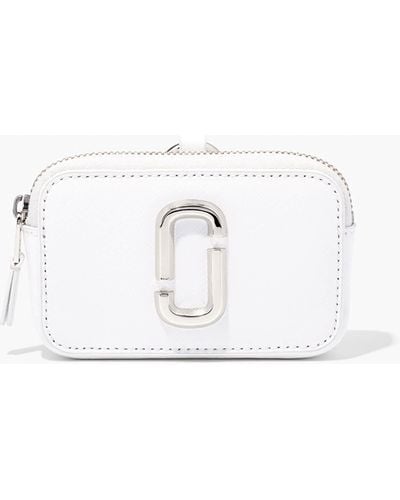 Marc Jacobs Nano Snapshot Leather Charm Bag - White