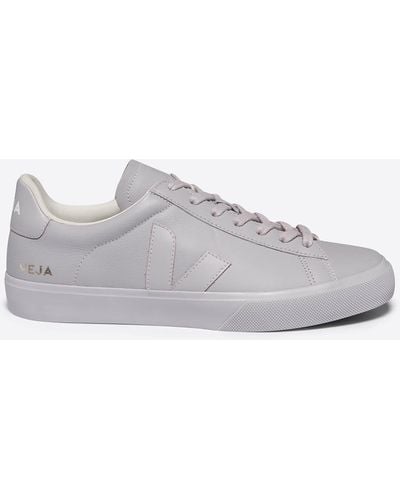 Veja Campo Chrome-free Leather Sneakers - Gray