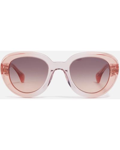 Vivienne Westwood Lowey Acetate Round-frame Sunglasses - Pink