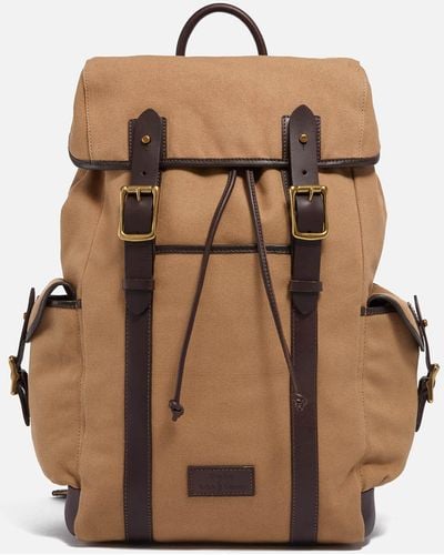 Polo Ralph Lauren Medium Flap Backpack - Brown