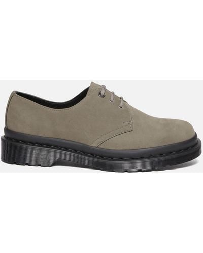 Dr. Martens 1461 Waterproof Nubuck 3-Eye Shoes - Grey