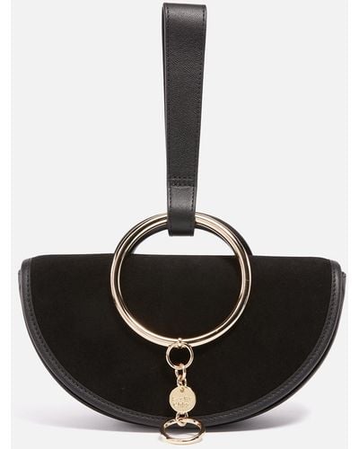 See By Chloé Mara Leather Clutch Bag - Black