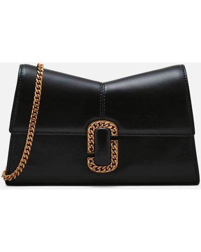 Marc Jacobs The St Marc Chain Leather Wallet - Black
