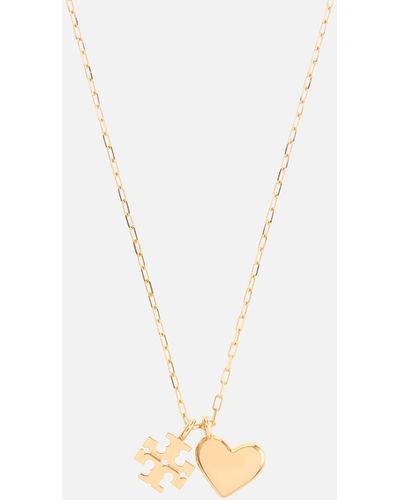 Tory Burch Good Luck Pendant 18-karat Gold-plated Necklace - Metallic