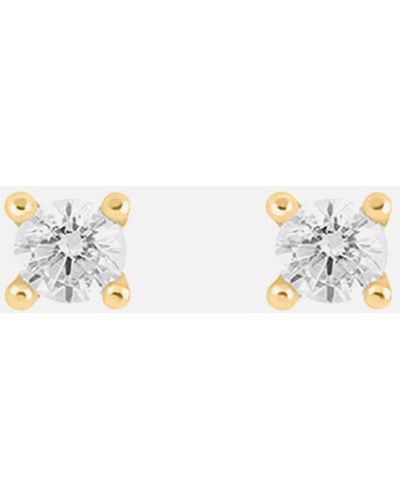 Astrid & Miyu April Birthstone Gold-tone Crystal Earrings - Multicolour