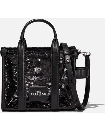 Marc Jacobs The Micro Sequined Tote Bag - Black