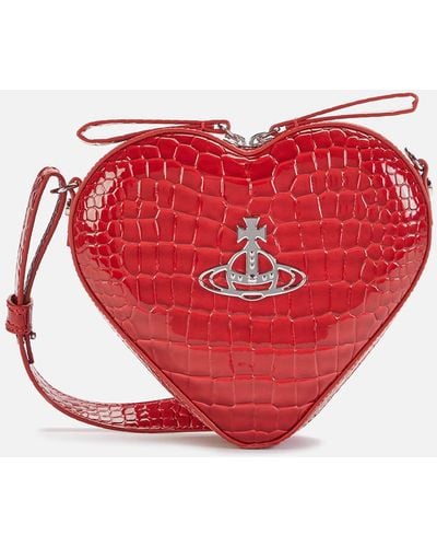 Vivienne Westwood Ella Heart Cross Body Bag - Red