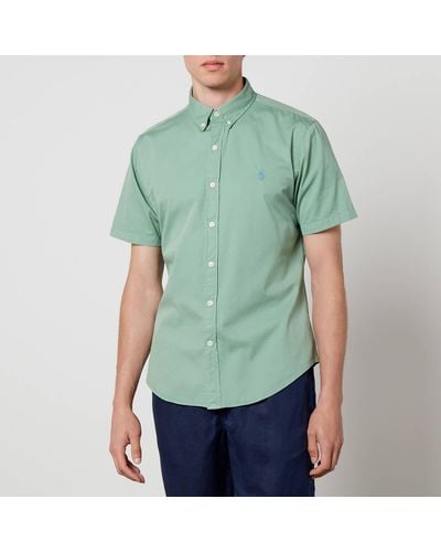Polo Ralph Lauren Slim-fit Cotton-poplin Shirt - Green