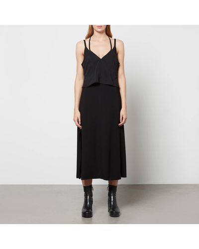3.1 Phillip Lim Cami Dress With Deconstructed Layer - Black