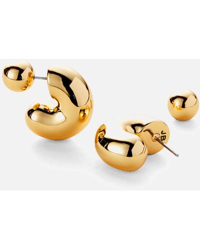Jenny Bird Tome 14k Gold-plated Medium Hoop Earrings - Metallic