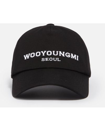WOOYOUNGMI Seoul Logo Cotton-twill Cap - Black