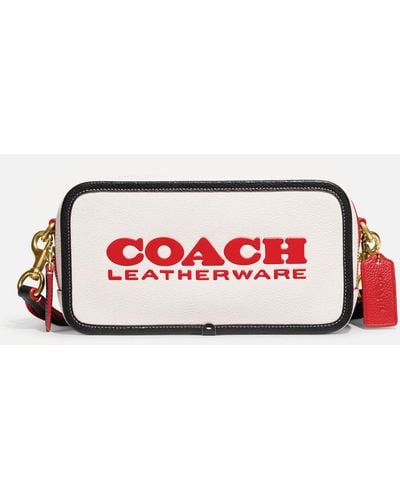 COACH Kia Leather Camera Bag - Red