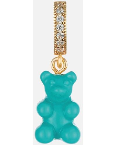 Crystal Haze Jewelry Pave Nostalgia Bear Pendant - Blue