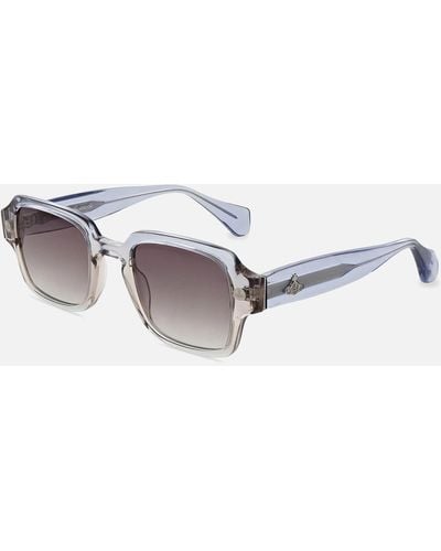 Vivienne Westwood Michael Square-frame Acetate Sunglasses - Gray