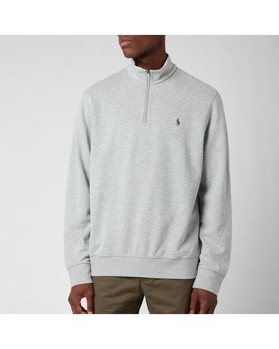 Polo Ralph Lauren Pima Cotton Half-zip Sweater - Grey