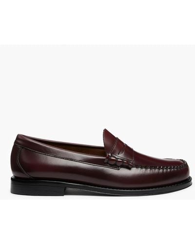 G.H. Bass & Co. . Larson Leather Moc Penny Loafers - Brown