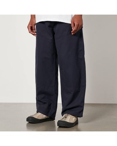Carhartt Wide-leg Canvas Pants - Blue