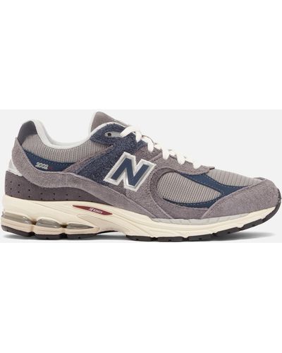New Balance 2002R Suede And Mesh Sneakers - Blue