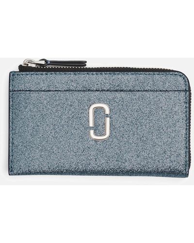 Marc Jacobs The Galactic Glitter Leather Multi Wallet - Blue