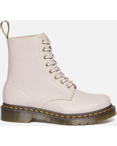 Dr. Martens 1460 Pascal Virginia Leather 8-eye Boots - Natural