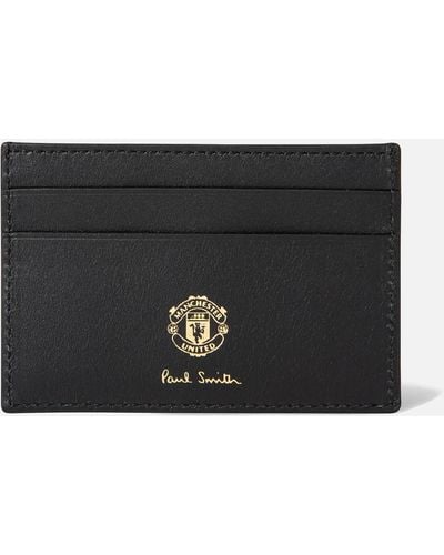 Paul Smith Manchester United Leather Cardholder - Black