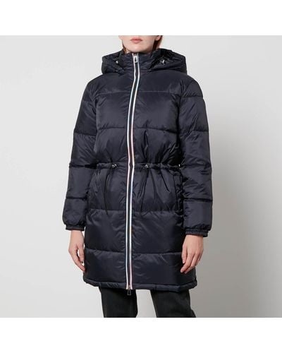 PS by Paul Smith Quilted Shell Hooded Jacket - Blau