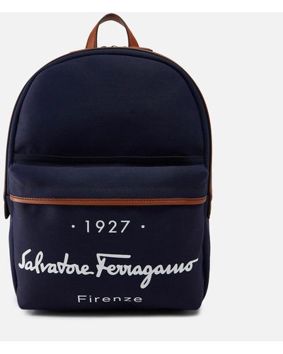 Ferragamo Salvatore 1927 Backpack - Blue