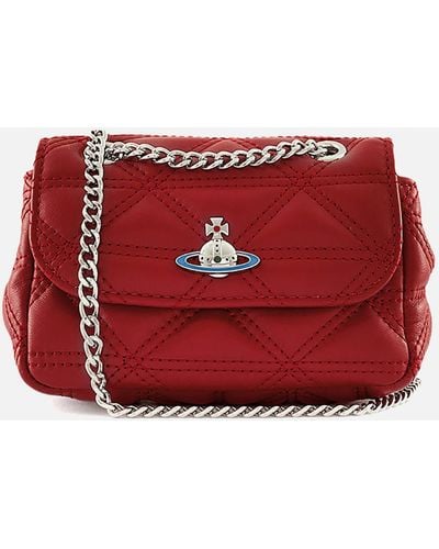 Vivienne Westwood Harlequin Nappa Leather Bag - Red