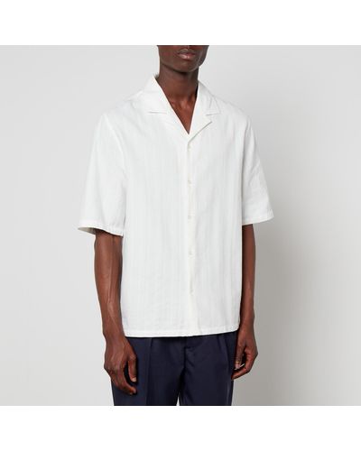 Officine Generale Eren Cotton Lace Shirt - White