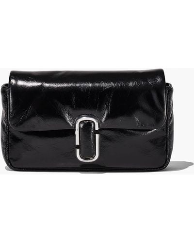Marc Jacobs Mini Pillow Logo-plaque Leather Shoulder Bag - Black