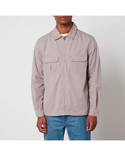 PS PAUL SMITH Jersey-paneled shell bomber jacket, Sale up to 70% off