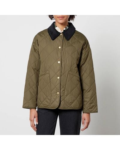 Barbour X House of Hackney Daintry Quilted Shell Jacket - Green