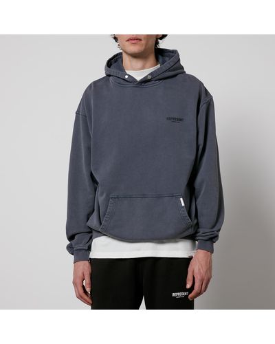 Represent Owner's Club Cotton-jersey Hoodie - Grey