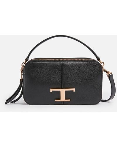 Tod's Tsa Leather Camera Bag Mini - Black