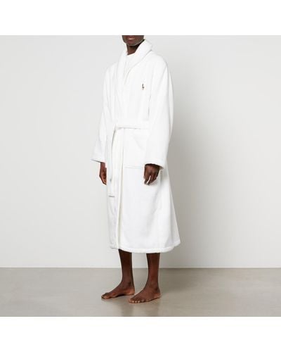 Polo Ralph Lauren Logo-Embroidered Cotton Dressing Gown - Weiß