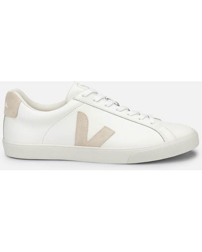 Veja Esplar Leather Low Top Sneakers - White