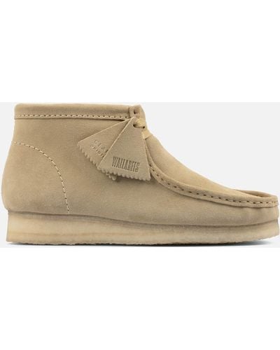 Clarks Wallabee Boot Maple Suede - Natural