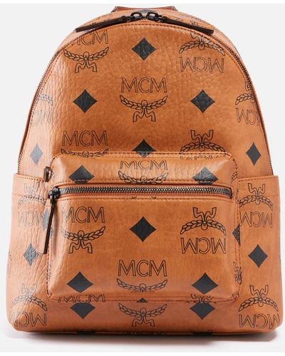 MCM Stark Maxi Nappa Leather Backpack - Brown