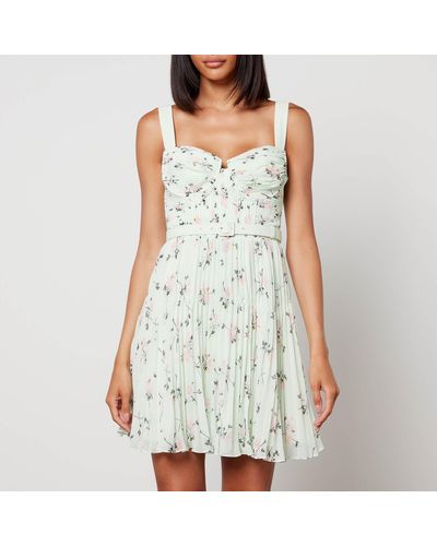 Self portrait sleeveless floral printed sale dress