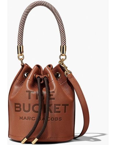 Marc Jacobs The Leather Bucket Bag - Brown