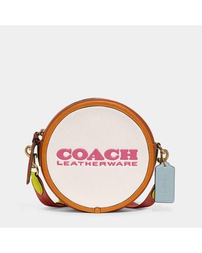 COACH Kia Colour-block Leather Cross-body Bag - Pink