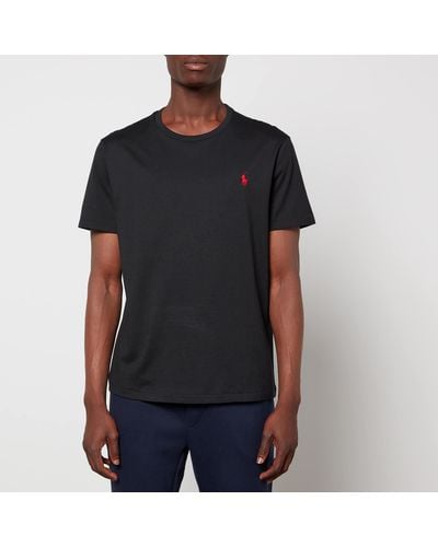 Polo Ralph Lauren Custom-Slim-Fit Rundhals-T-Shirt - Schwarz