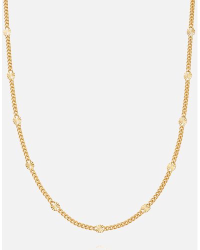 Daisy London Estée Lalonde Sunburst 18-karat Gold-plated Necklace - Metallic
