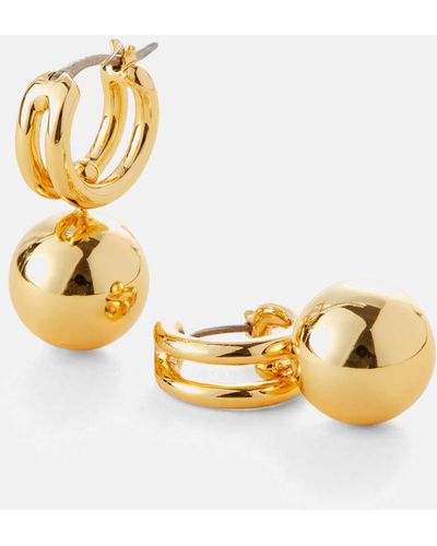 Jenny Bird Lyra 14k Gold-plated Huggie Drop Earrings - Metallic