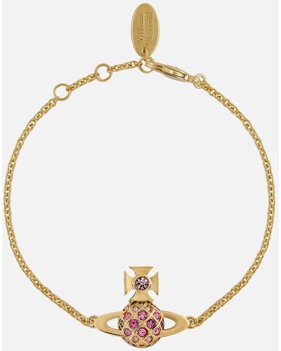 Vivienne Westwood Willa Bas Relief Gold-tone Bracelet - Metallic